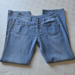 Homepantss NWOT flare leg denim pants, L